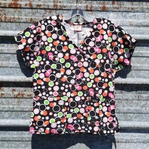 Colorful Izzy Scrub Top